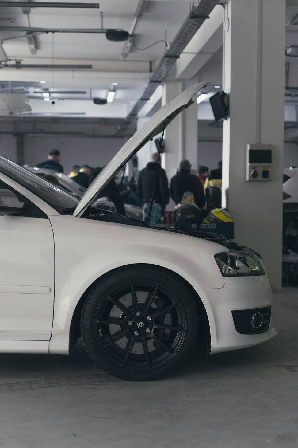 Audi in workshop